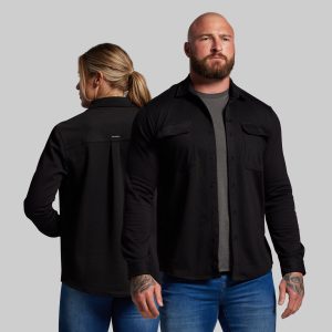 Woodsman Stretchy Flannel (Black)