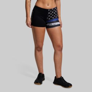 Double Take Original Booty Short (Thin Blue Line)