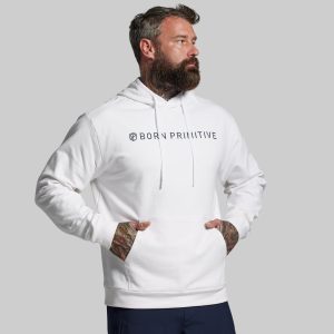 BP Classic Men's Unmatched Hoodie (White)