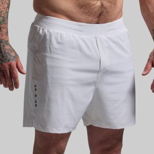 Men's Endurance Short w/ Compression (White)