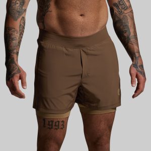 Versatile Short w/ Compression 5 (Coyote Brown)