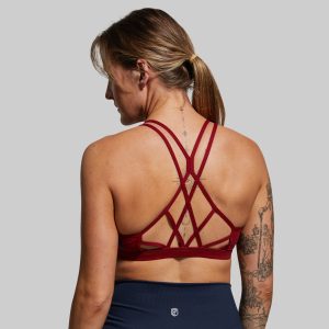 Warrior Original Sports Bra (Brand Strength-Wine)