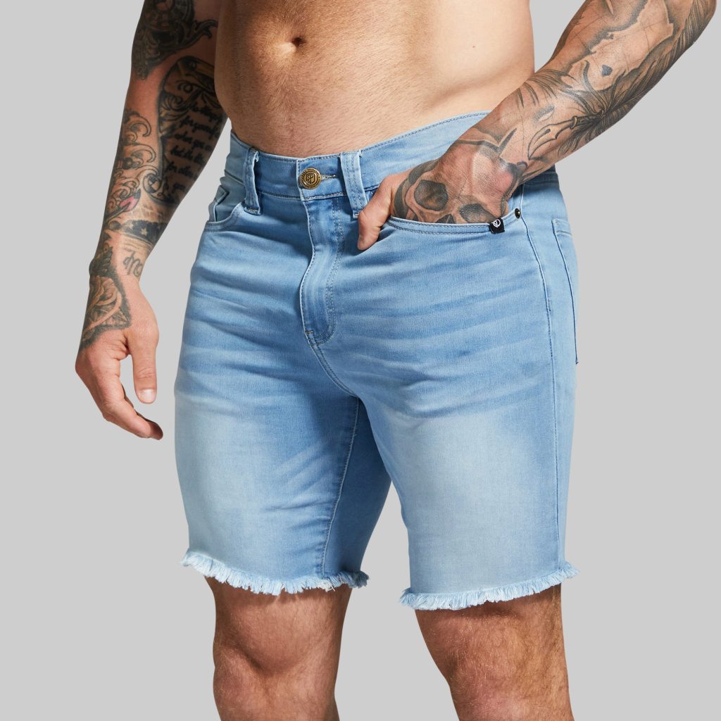 FLEX Stretchy Jort 7 (Light Wash)