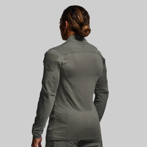 Women's Long Sleeve Op Top (Ranger Green)