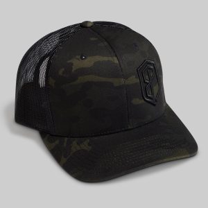 Born Primitive Trucker Hat (Black Multicam)