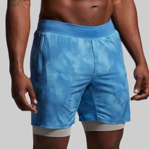 Versatile Short w/ Compression 7 (Glacier Blue)
