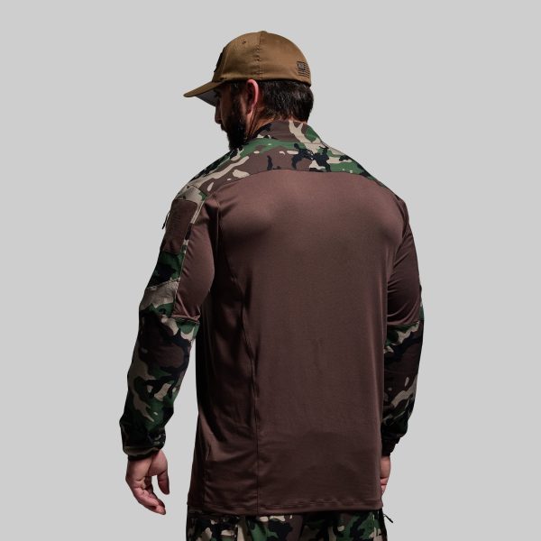 Long Sleeve Op Top (Brown/Woodland)