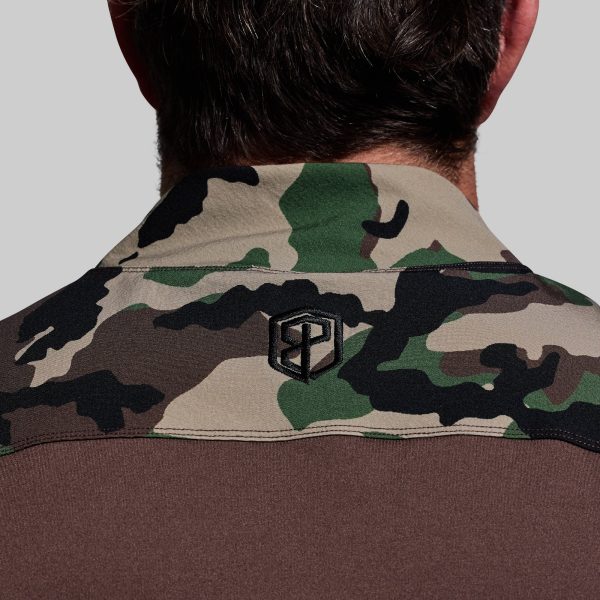 Long Sleeve Op Top (Brown/Woodland)