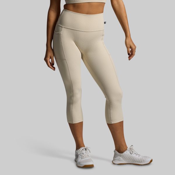 All or Nothing Capri w/ Pockets (Oatmeal)