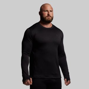 Quiver Grid Fleece Thermal Top (Black)