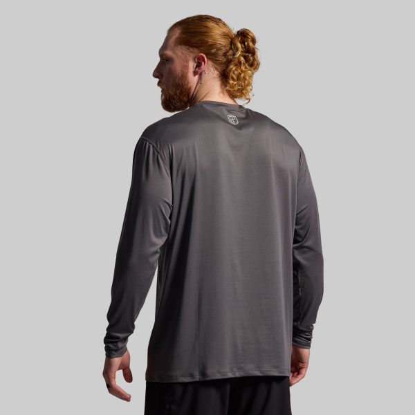 Athleisure Long Sleeve Crew (Gunmetal)